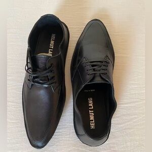 New Helmut Lang Men’s Glove Laced Black Oxfords Shoes Size 43